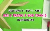 Giải bài 1 trang 9 Toán 6 Tập 1 SGK Chân trời sáng tạo